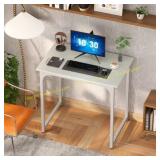 PayLessHere 32 Inch Computer Desk, White Desk