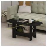 Espresso Rectangle Wood Coffee Table