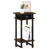 Furinno Turn-N-Tube Night Stand, Amber