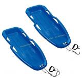 Gracious Living H2O! 2 Pack Snow Sleds Blue