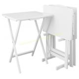 Casual Home 660-41 5pcs Set-White Tray Table