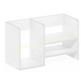 Furinno Hermite Wood Desktop Storage White