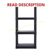 Black 4-Tier Garage Shelving (14.5x22x48.25)