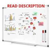 Gianna 36x24 Magnetic Dry Erase Board, White