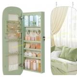 SONGMICS LED Jewelry Cabinet with Mirror