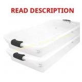 Homz 60-Quart Underbed Storage Bins (2)