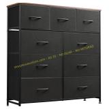 WLIVE 9-Drawer Dresser with Fabric Bins