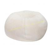 Natural Sherpa Fabric Bean Bag