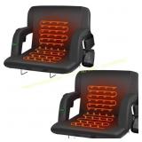 Liusey Black 25in Outdoor Stadium Seats (2)