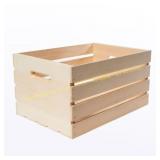 18 in. x 12.5 in. x 9.63 in. Large Wood Crate