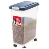 IRIS Airtight Dog Food Storage 37lb Wheels