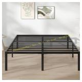 Novilla 14" Full Size Metal Bed Frame, Slats