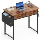 Sweetcrispy 32-Inch Computer Desk with Storage