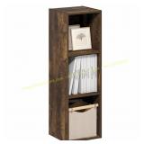 Furinno FULDA 31.5" Narrow Amber Bookcase