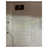 4 drawer fabric dresser