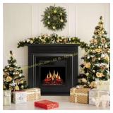 36 in. Freestanding Electric Fireplace (Wood)