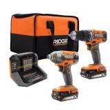 RIDGID 18V 2-Tool Drill/Driver & Impact Kit