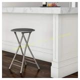 2ct Trademark Home Folding 24" Stool Gray