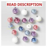 Wondershop 42pc Round Glass Ornaments Set