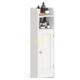VASAGLE Corner Cabinet with Door, Cloud White