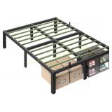 VASAGLE Full Bed Frame, 1500 lb URMB872B01