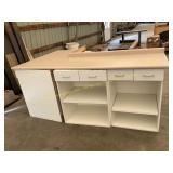 L shaped cabinets and counter top