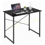 Computer Desk 32" Metal Desk, MDF, Black