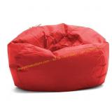 Smartmax Red Classic Bean Bag Chair with Handles