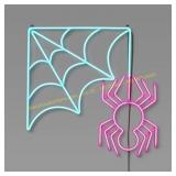 Hyde & EEK! 19" Spider Web Neon Sign