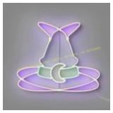 Hide & EEK Witch Hat Neon Sign