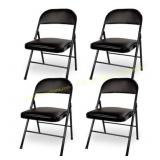 Vecelo - 4-Pack Padded Folding Chairs