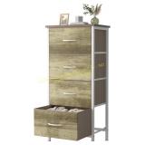 NEWBULIG 4-Drawer Dresser with Wood Top