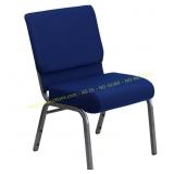 Flash Furniture Navy Fabric/Silver Frame Chair