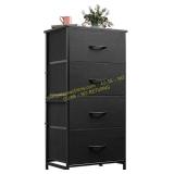 WLIVE Dresser: 4 Drawers, Fabric Storage Tower