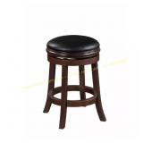 Boraam 24 in. Cappuccino Backless Wood Barstool