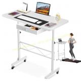 GTRACING Small Standing Desk with Wheels 32'