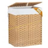 CONCETTA 90L Laundry Hamper with Lid, Yellow