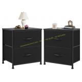 Night Stand Set 2: Mini Dresser, Black