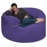 Chill Sack 5' Giant Memory Foam Chair, (BLUE)