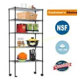 New 5-Tier Wire Shelving Unit Steel Shelf