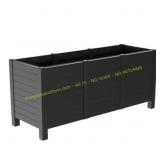 Tierra Verde 17x48 Raised Garden Trough Black