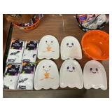 Halloween Printed Candy Bowl, Paper Table Covers,