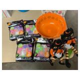 Orange Halloween Bowl w/ Toys