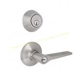 Defiant Freedom Satin Nickel Cylinder Combo