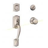 Schlage Camelot Satin Nickel Handleset 1L/1R