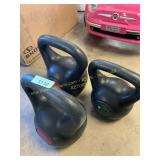BalanceFrom Wide Grip Kettlebell Set - 15, 20, 25