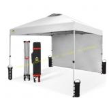 Sto'N Go 10x10 Canopy w/ 1 Sidewall, Silver
