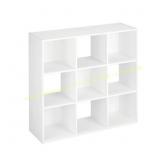 ClosetMaid 9-Cube Stackable Organizer, White