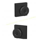 Schlage Bowery Matte Black Entry Door Knob