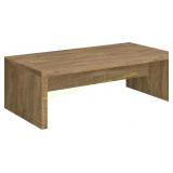 Coaster Mango Wood Coffee Table with Panels